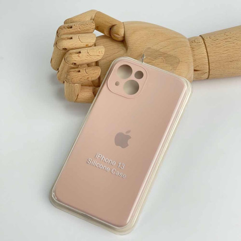 Чохол Silicone Case Full Camera на iPhone 13 Pink sand